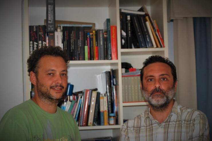 Paco Gutiérrez y Luis Cazorla, director película Al filo del muelle